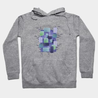 Peri Line Art Blocks Hoodie